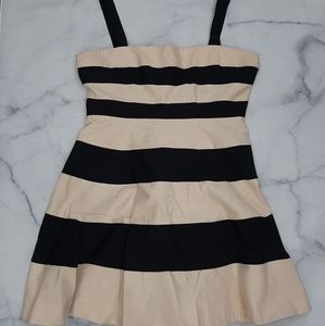 Jaeger Block Striped Flare Dress Size 18